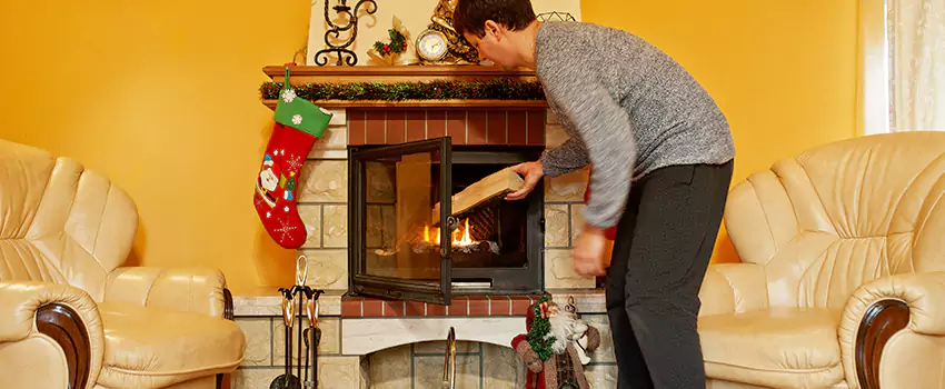 Rusted Metal Fireplace Restoration in Richmond, Kentucky